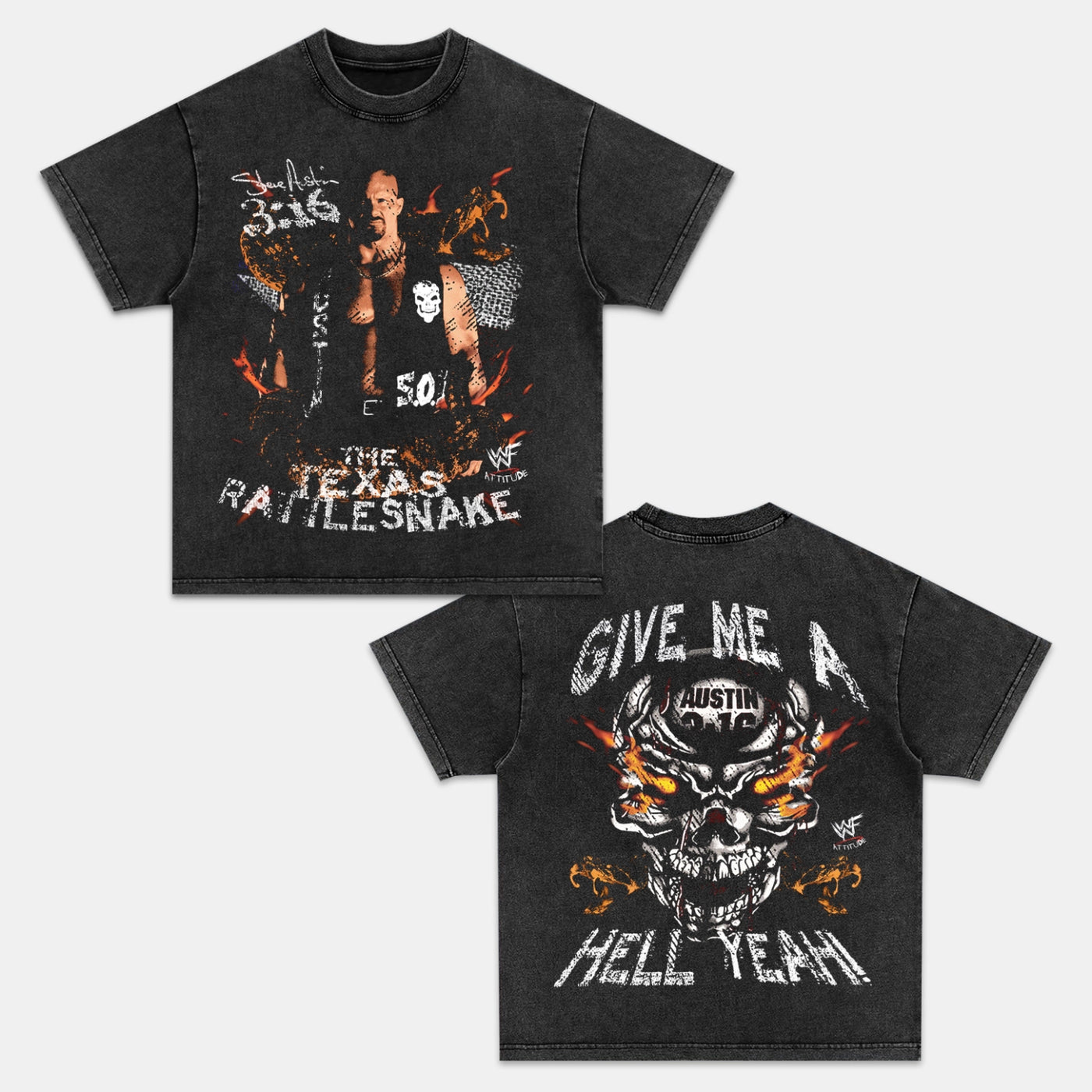 Texas Rattlesnake Back Design TEE - view 2