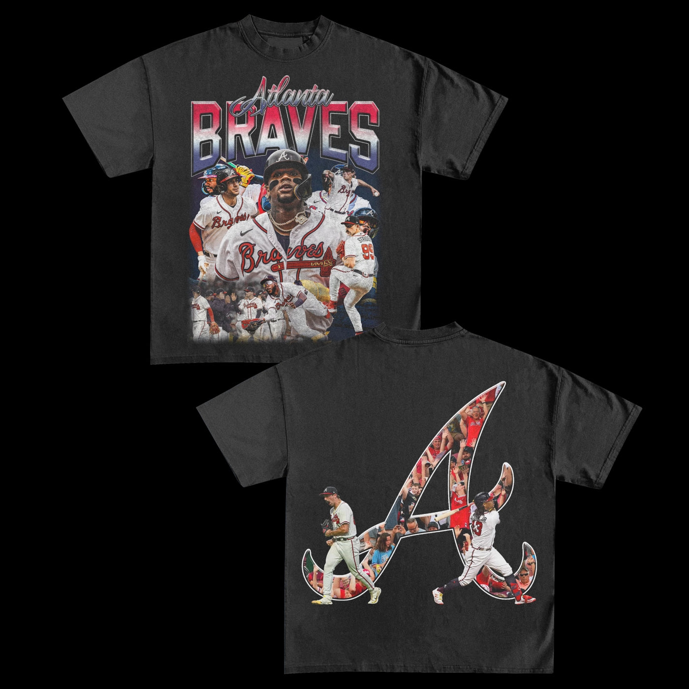 Atlanta Braves Back design TEE - view 2