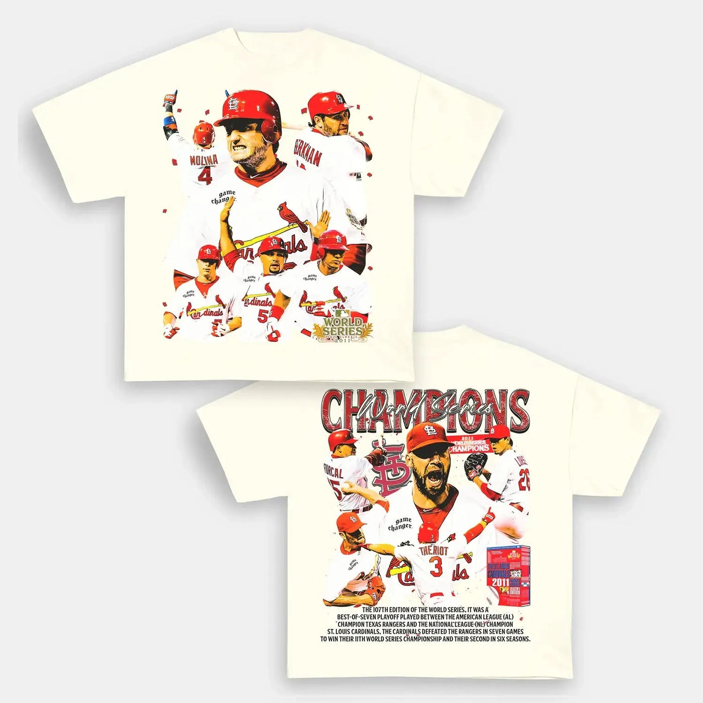 World Series champs Cardinals Back Design TEE - view 3