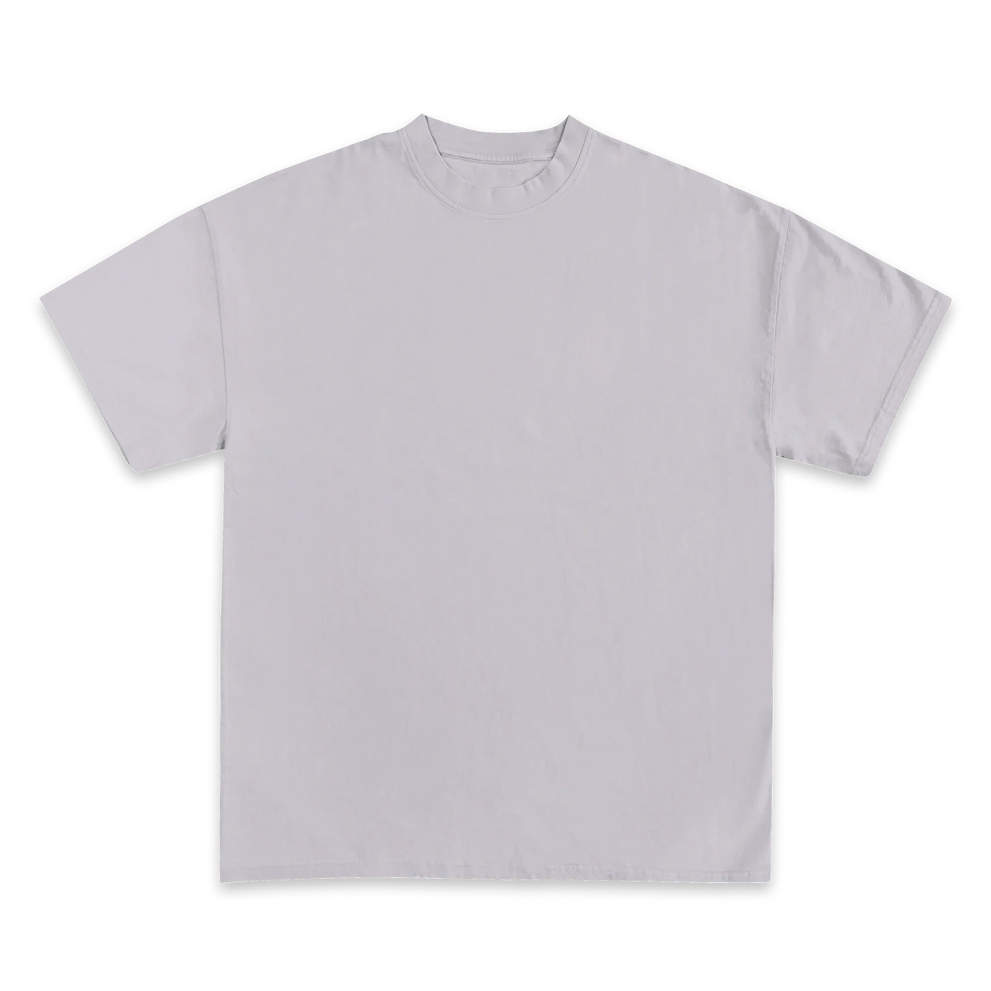Custom Print Tee — Heather Grey front