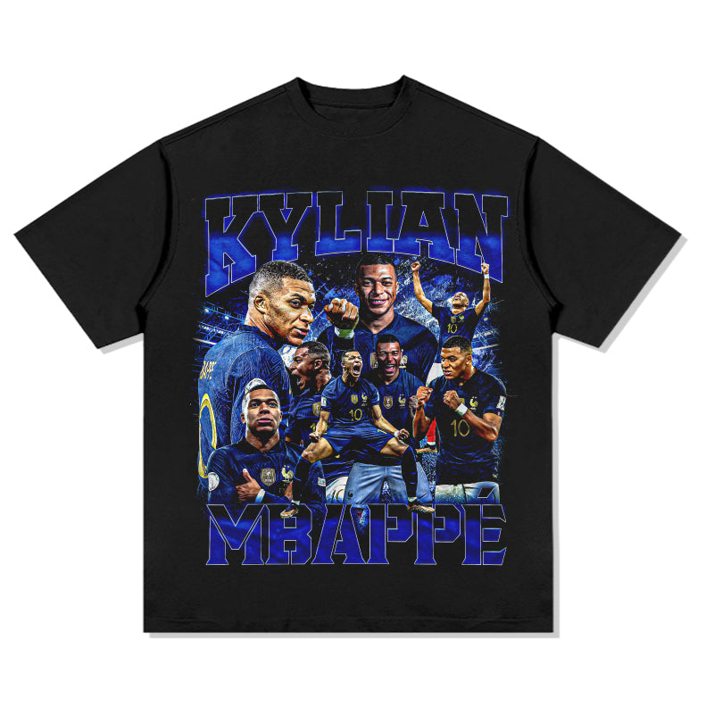 Kylian Mbappe Tee tribute tee in heavyweight cotton