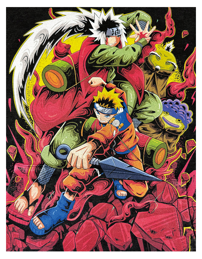 Jiraiya and Naruto "Anime TEE - view 7