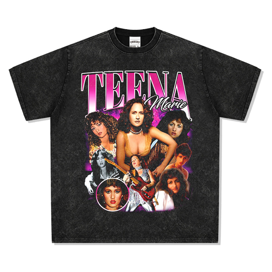 Teena Marie Tee - Washed Black