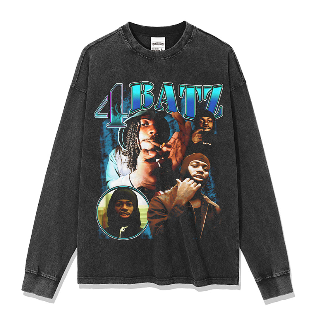 4Batz Sweatshirt - Washed Black