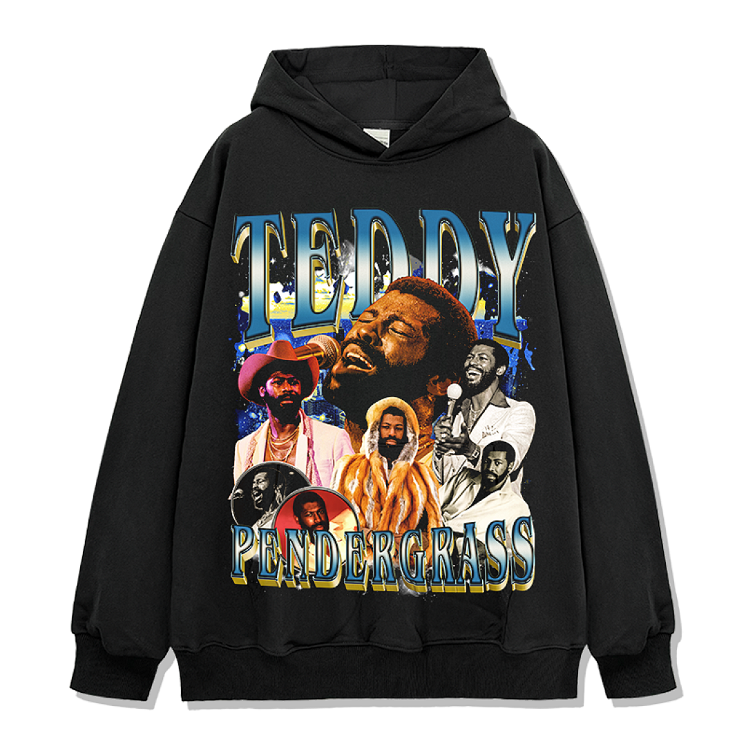 Teddy Pendergrass Hoodie - Black