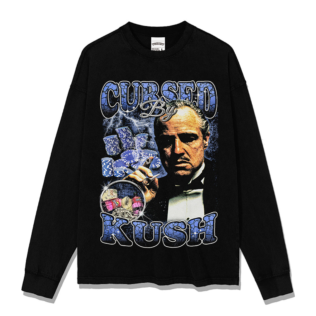 Cursed By Kush Sweatshirt - Black