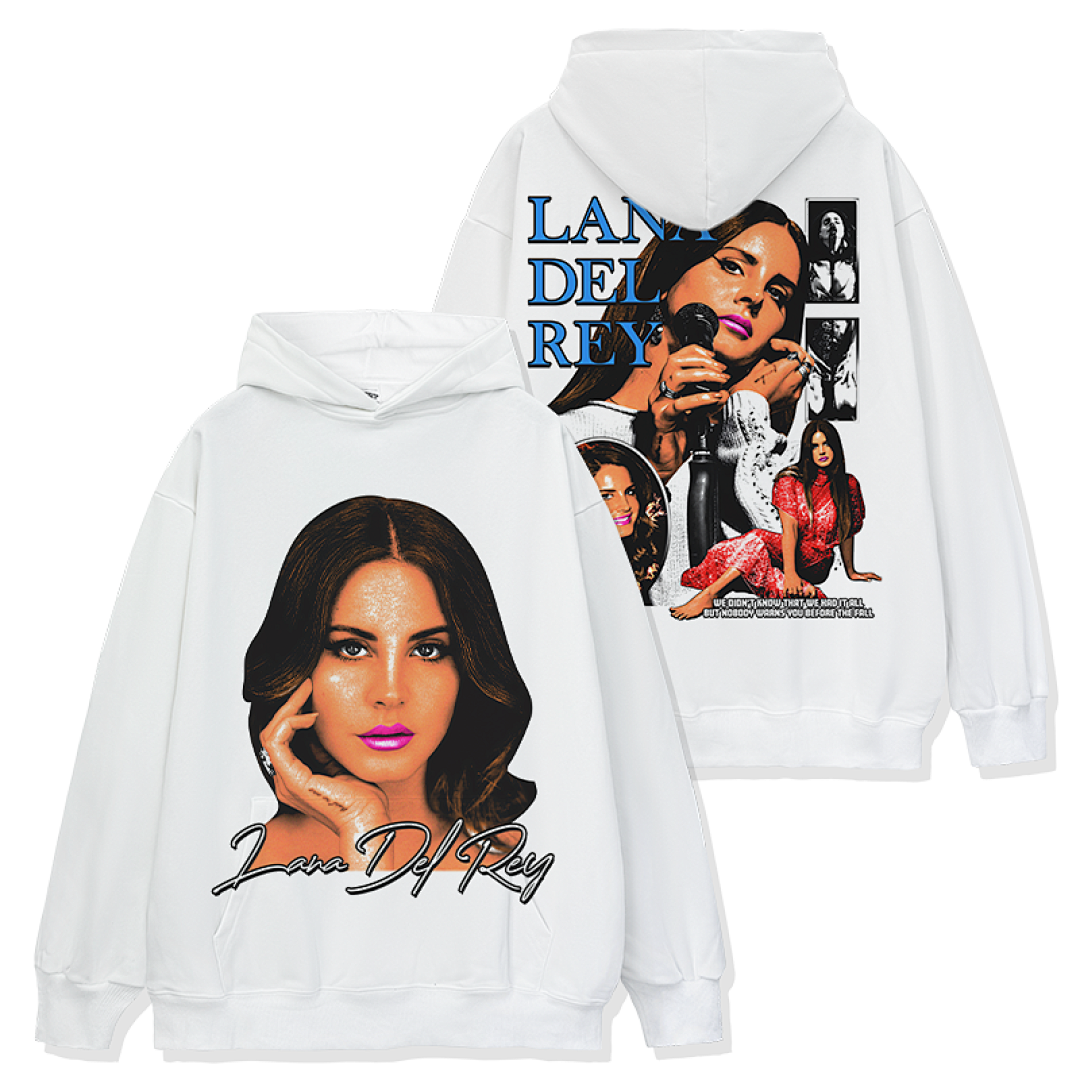 Lana Del Rey Hoodie - White