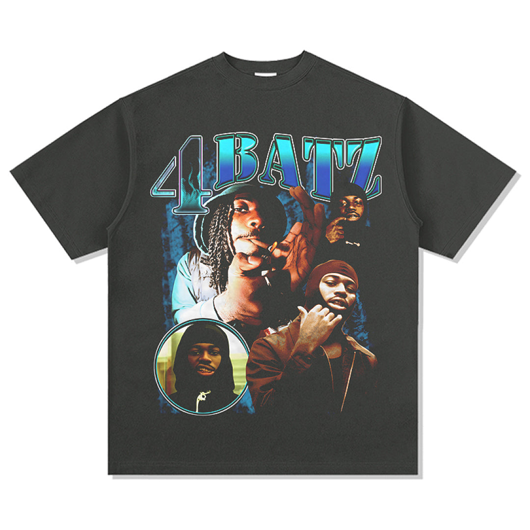4Batz Tee - Charcoal