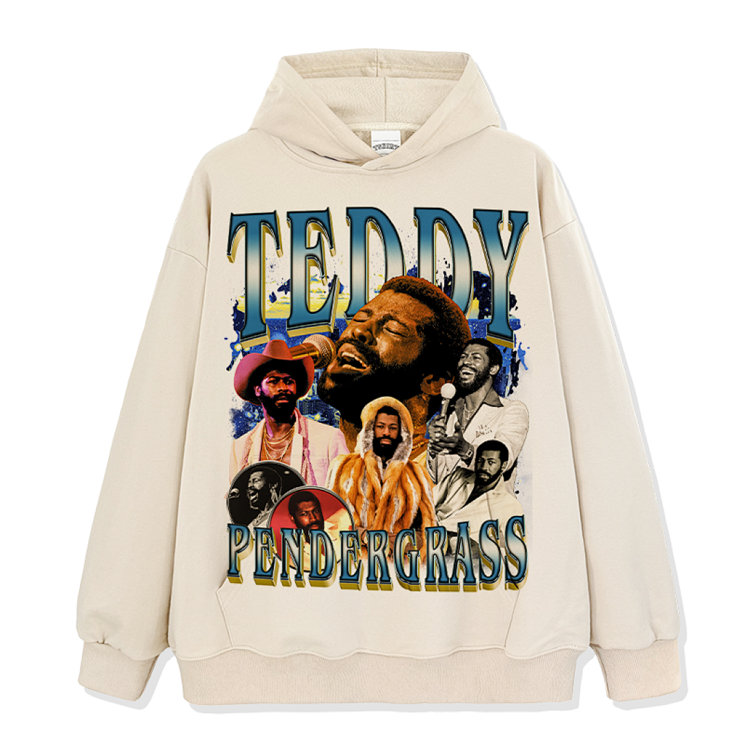 Teddy Pendergrass Hoodie - Apricot