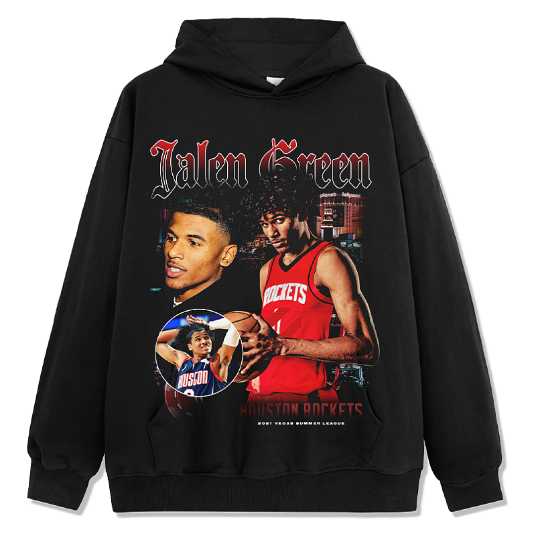Jalen Green Design 6150 Hoodie - Black