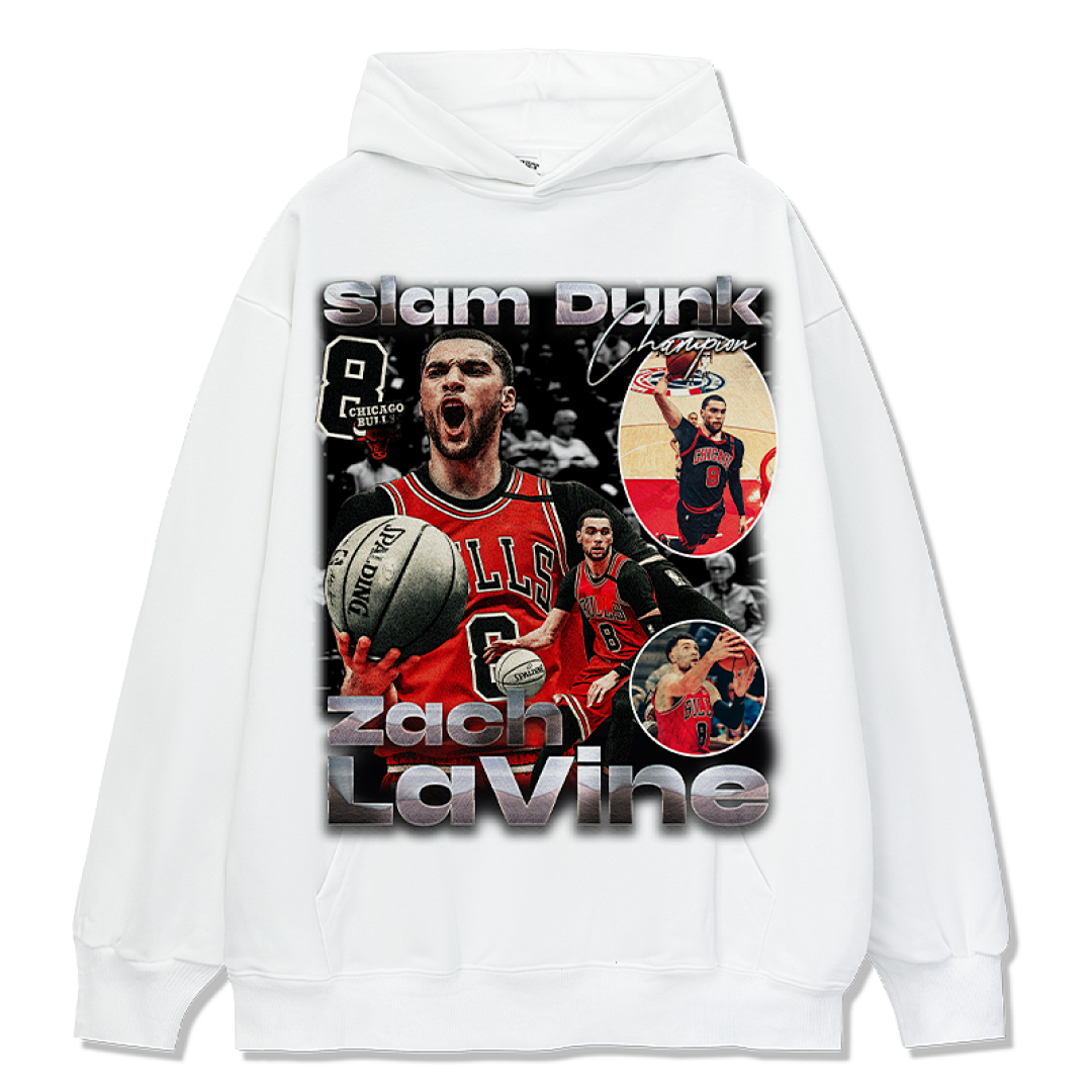 Zach LaVine Design 6111 Hoodie - White