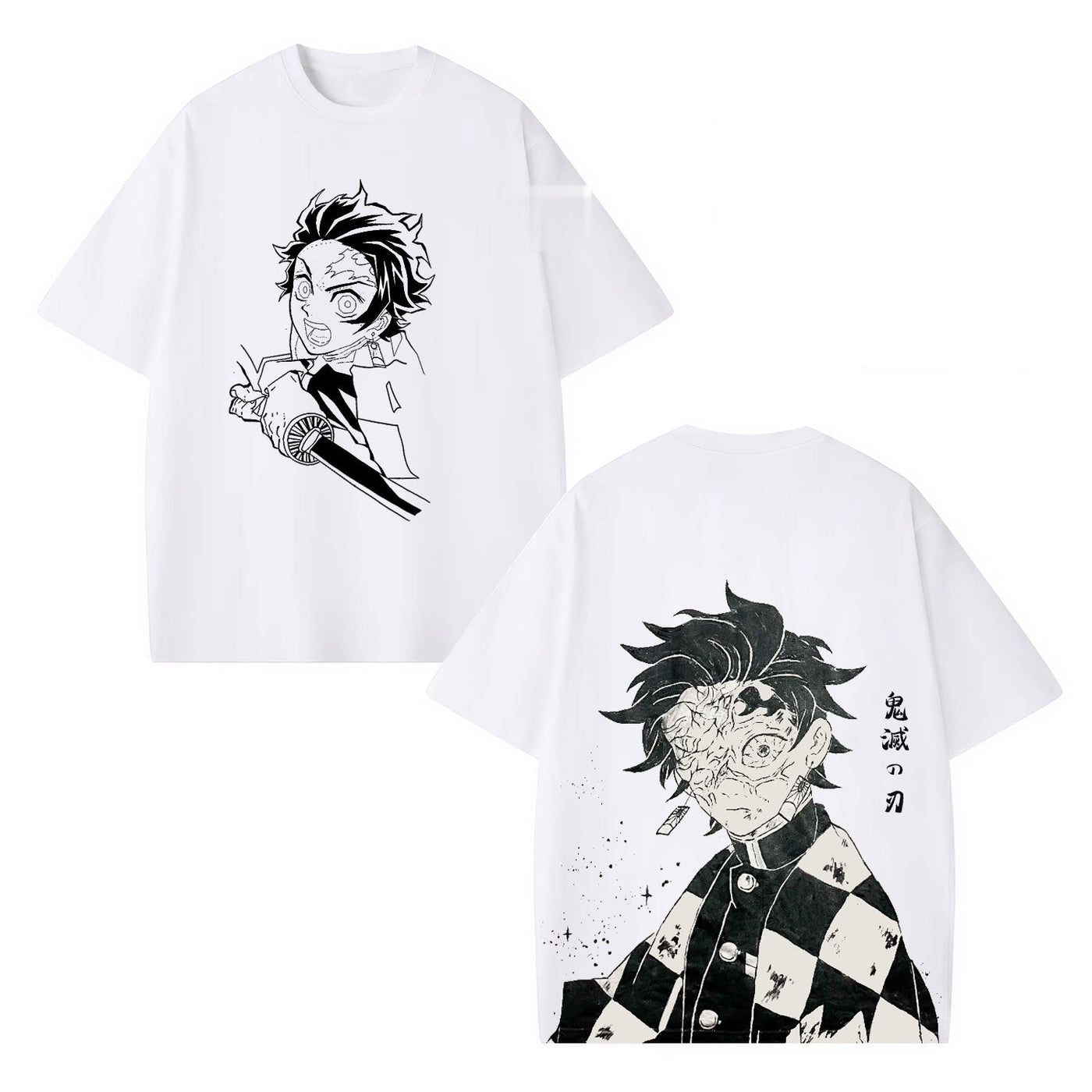 Anime Graphic Demon Slayer Vintage Heavyweight Graphic T-Shirt — product image 1