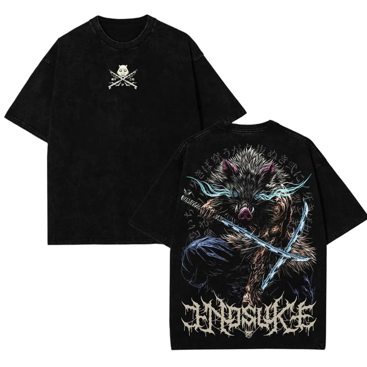Demon Slayer Unisex Oversized Anime Graphic Tee — product image 1