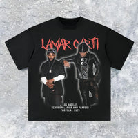 Kendrick Lamar & Playboi Carti 'Pop Out LA' Vintage Rap Tee