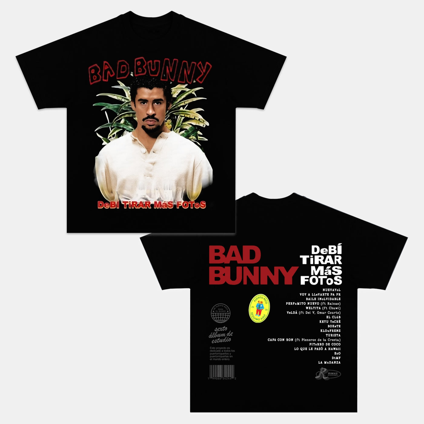 Bad Bunny DTMF Vintage Graphic Tee — product image 1
