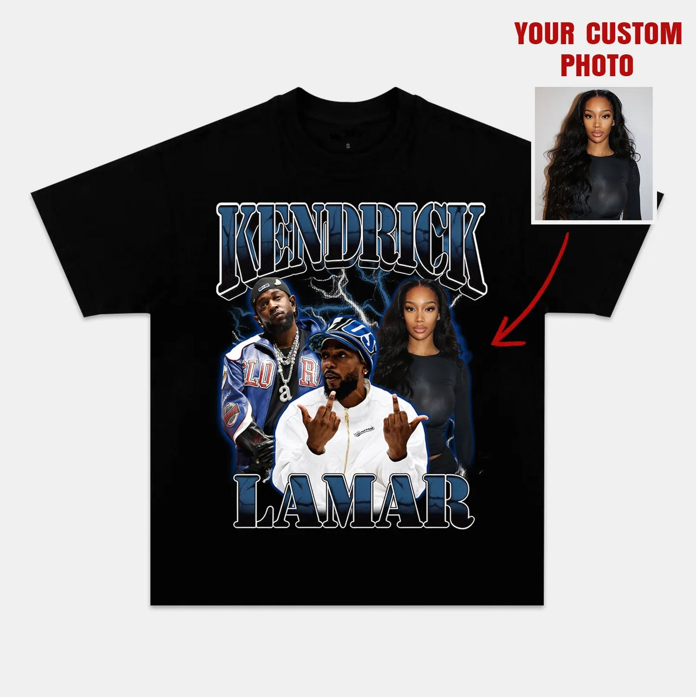 Kendrick Lamar Custom Graphic Tee — product image 1