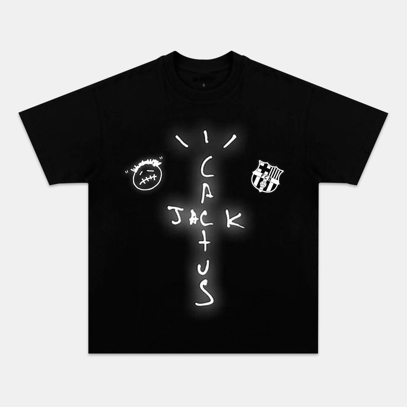 Travis Scott & FC Barcelona Vintage Graphic Tee — product image 1