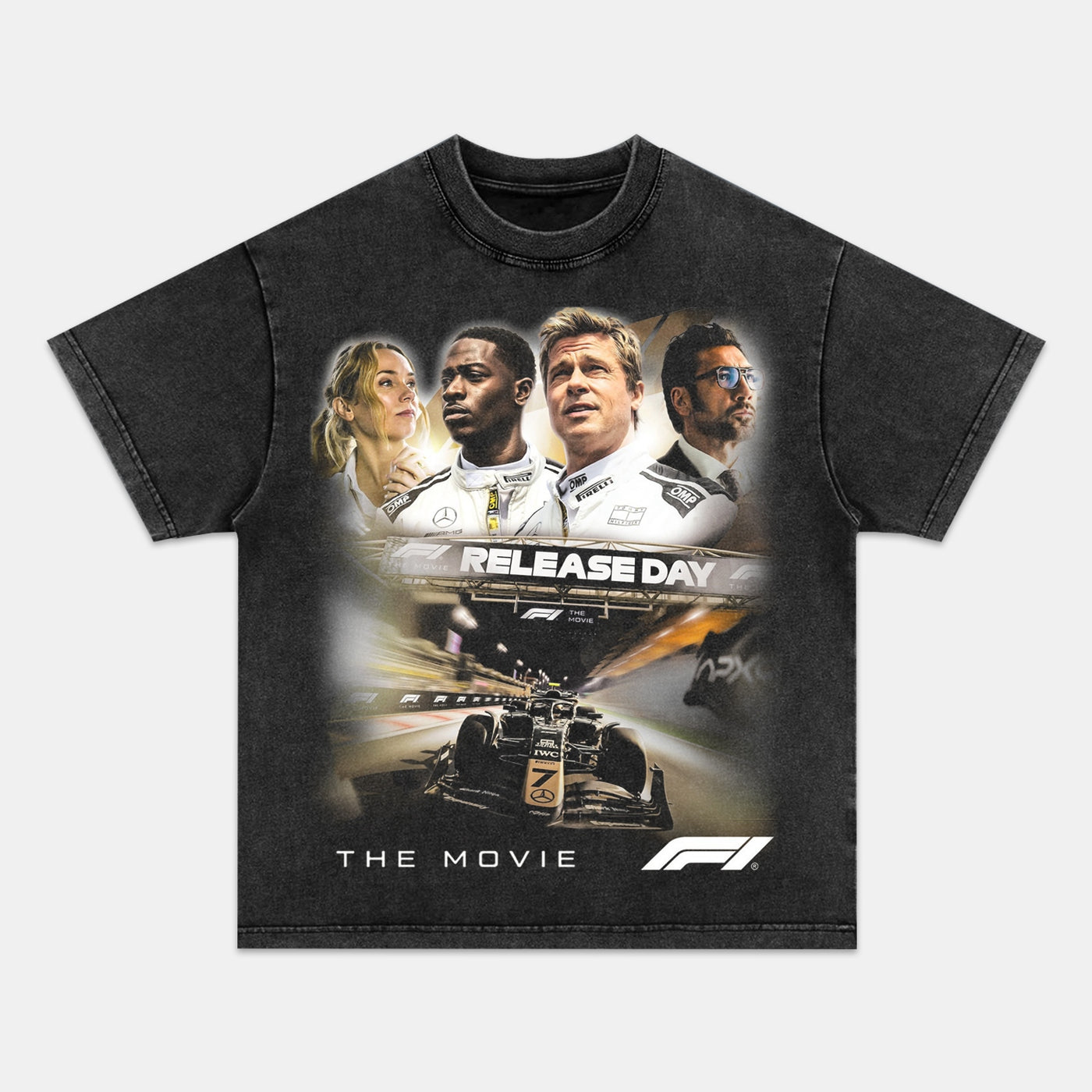 Formula 1 'F1 The Movie' Racing Vintage Heavyweight Graphic T-Shirt — product image 1