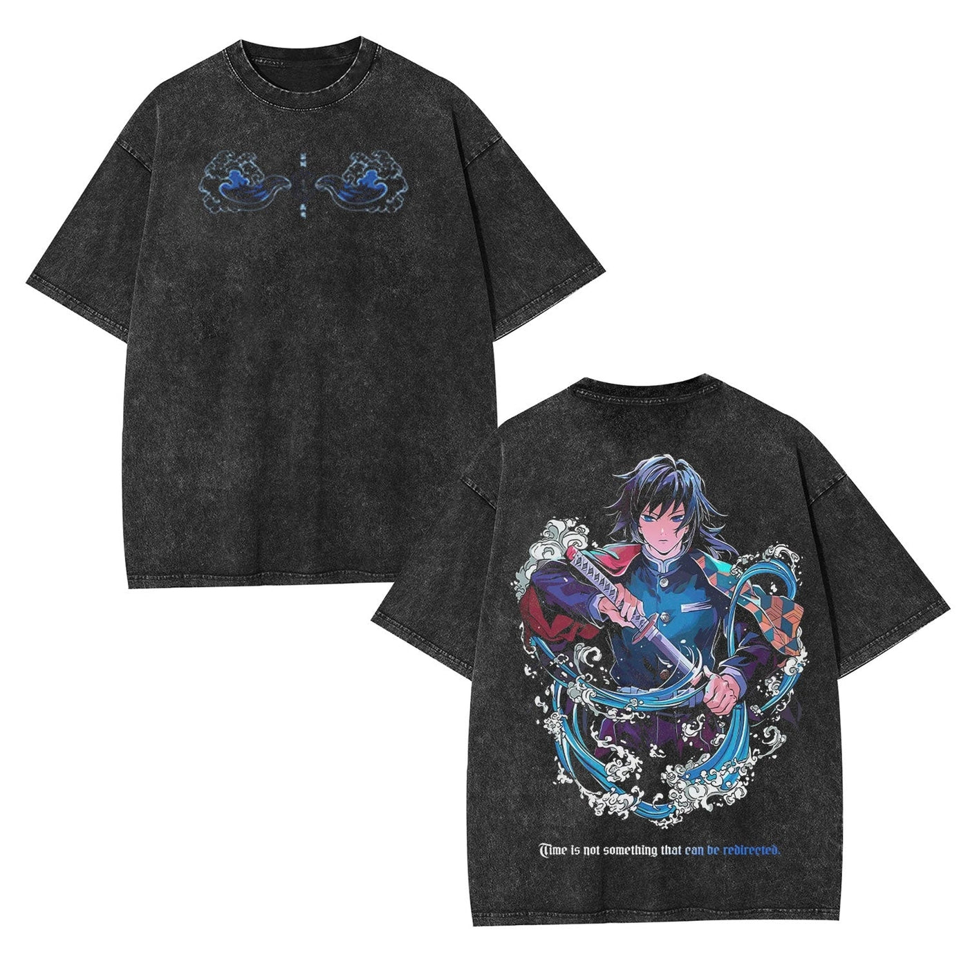Giyu Tomioka Demon Slayer Vintage Heavyweight Graphic T-Shirt — product image 1