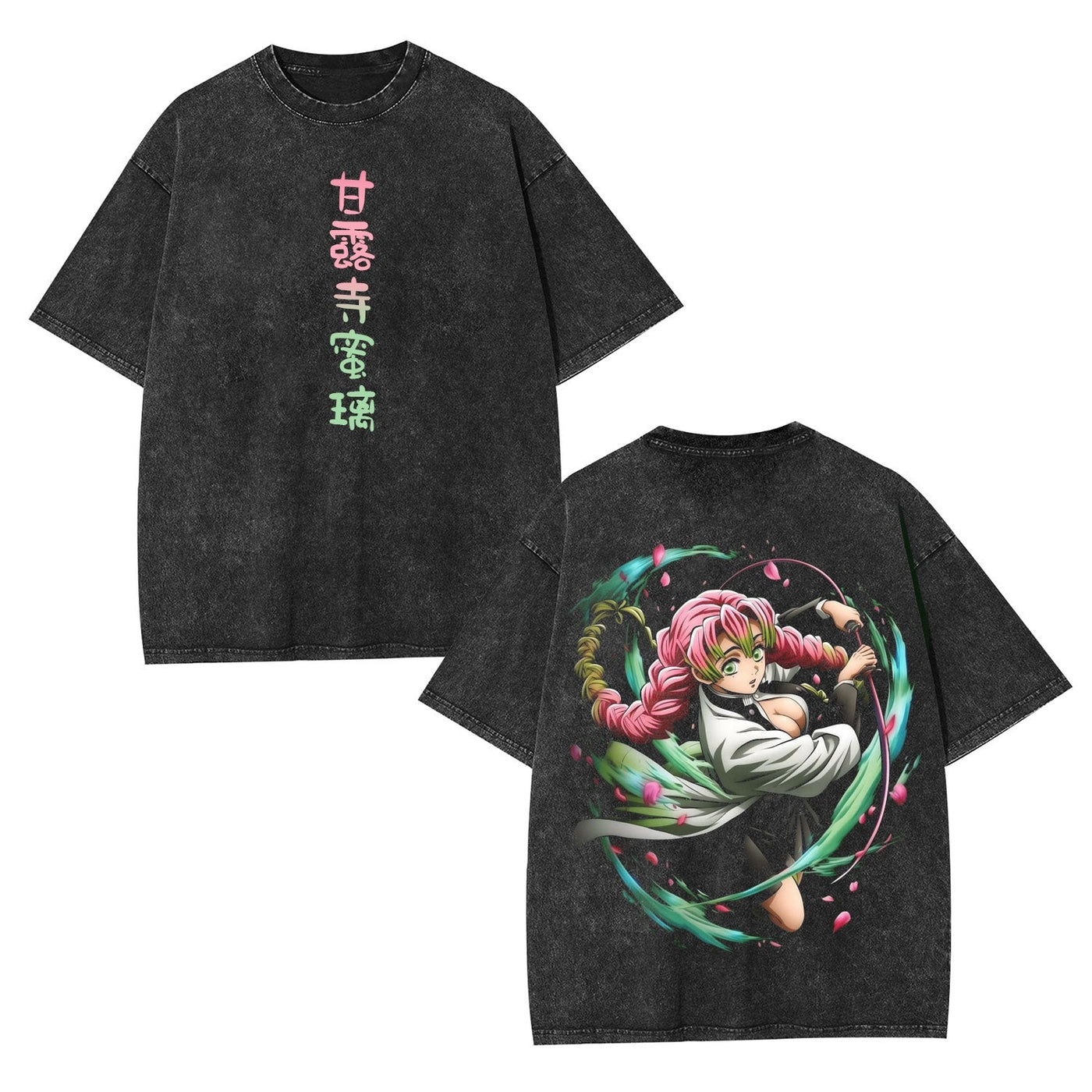 Mitsuri Kanroji Demon Slayer Vintage Heavyweight Graphic T-Shirt — product image 2