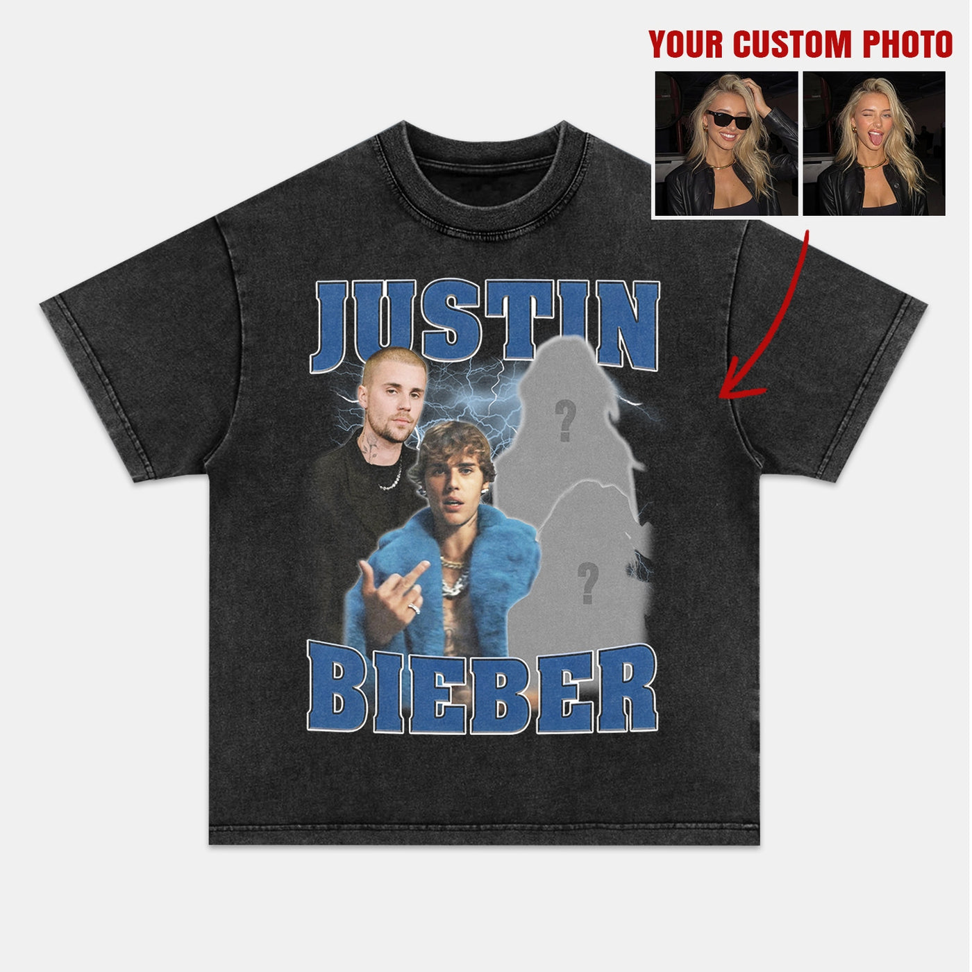 Justin Bieber Global Pop Icon Vintage Graphic Tee — product image 2