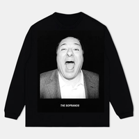 Tony Soprano The Sopranos Mob Boss Vintage Heavyweight Graphic Long Sleeve T-Shirt