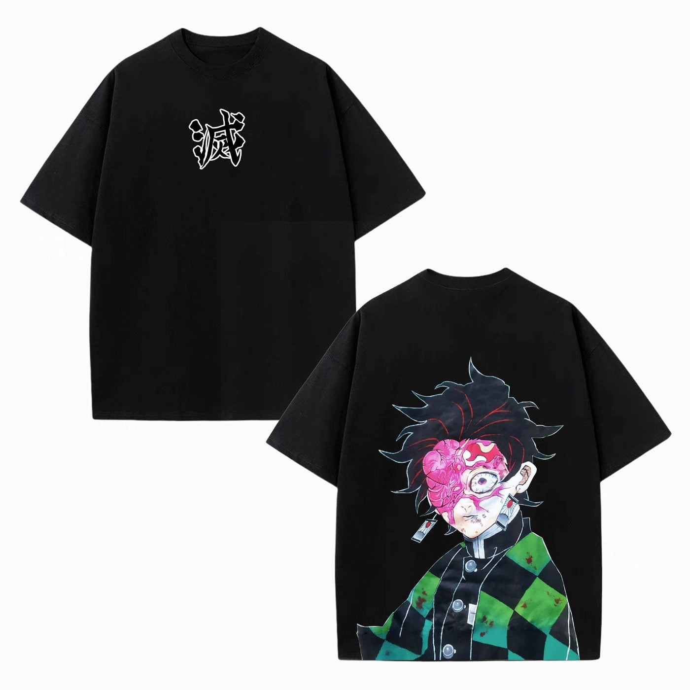 Tanjiro Kamado Demon Slayer Vintage Heavyweight Graphic T-Shirt — product image 2