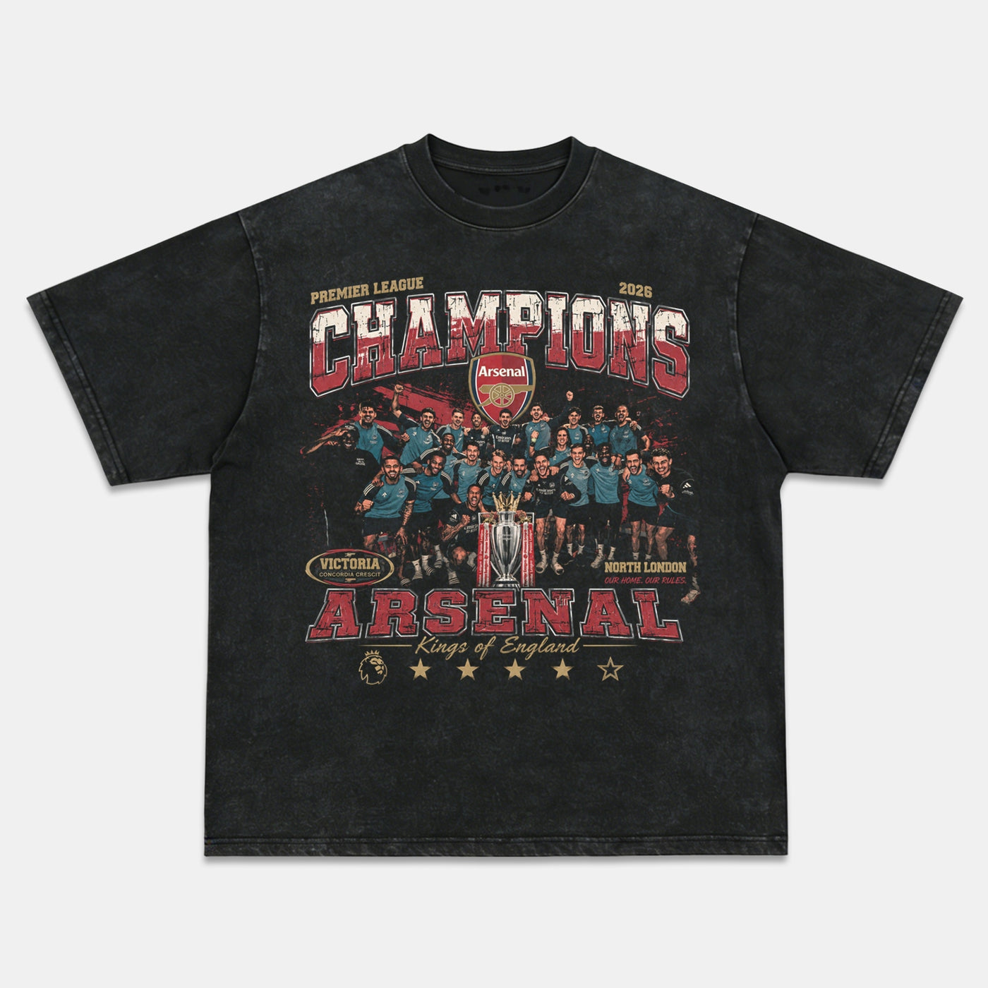 Arsenal FC Vintage Soccer Graphic Tee — product image 2