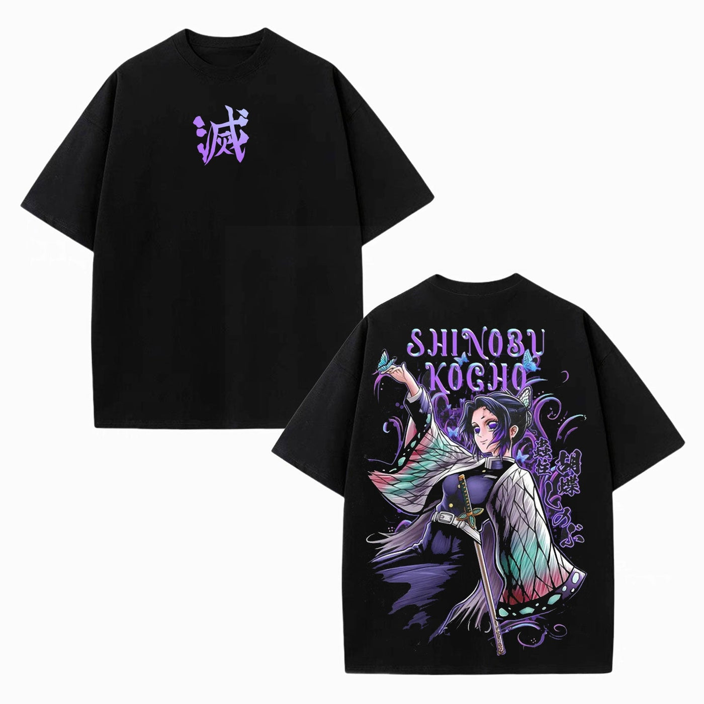 Shinobu Kocho Demon Slayer Unisex Washed Graphic Tee — product image 2