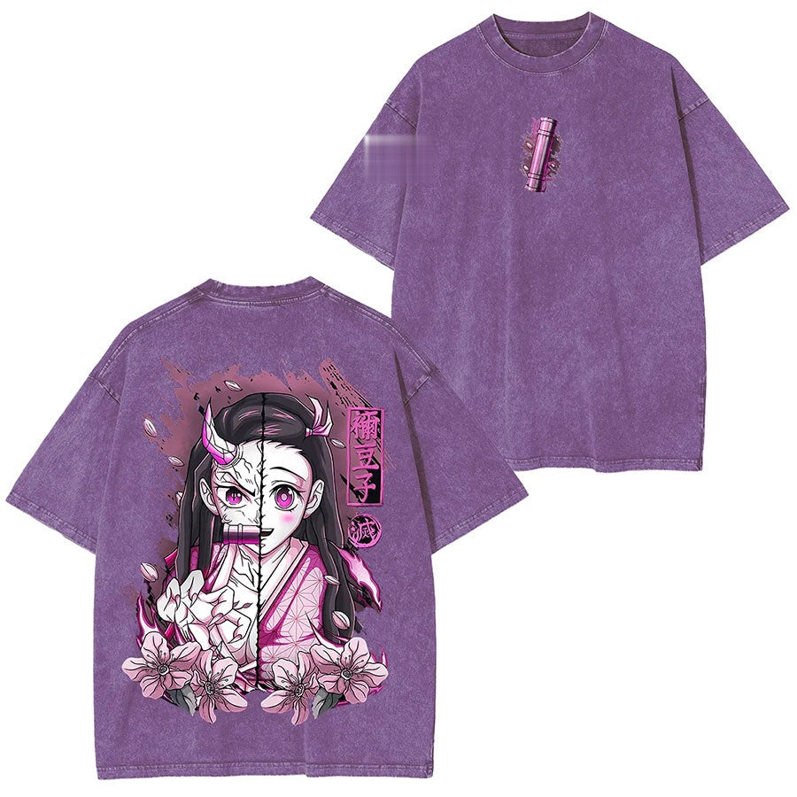 Tanjiro Demon Slayer Oversized Graphic Tee — product image 2