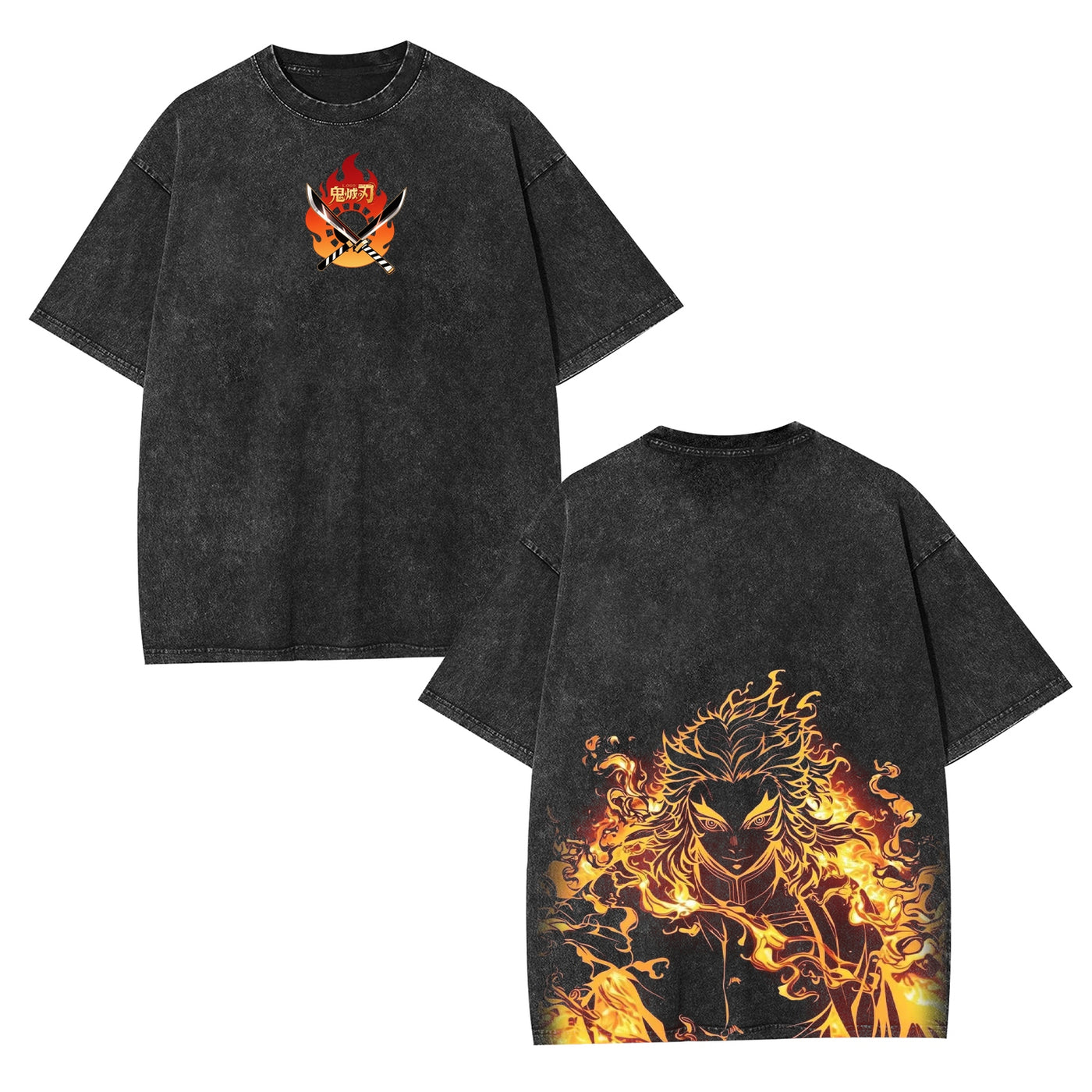 Rengoku Kyojuro Anime Vintage Graphic Tee — product image 2
