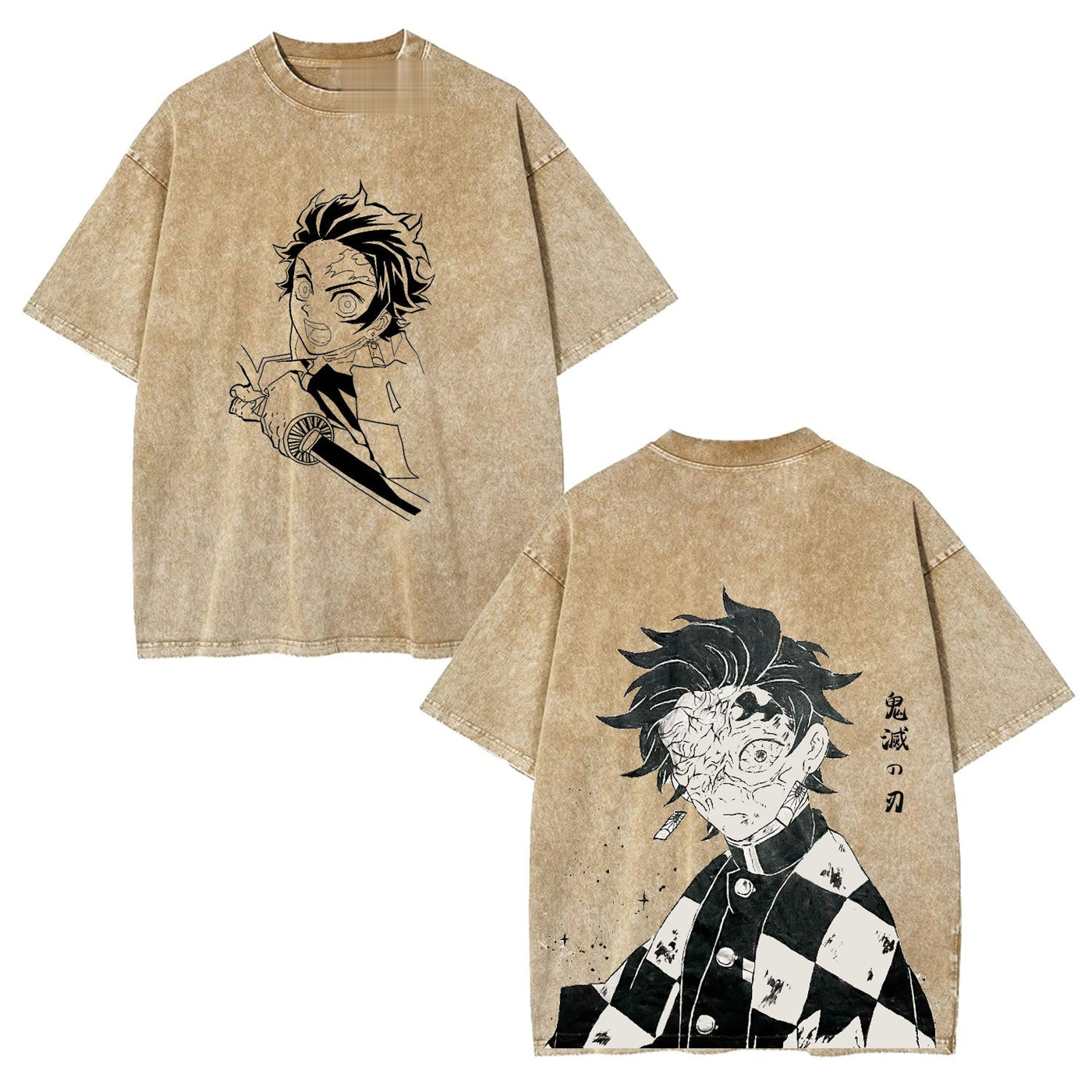 Anime Graphic Demon Slayer Vintage Heavyweight Graphic T-Shirt — product image 2