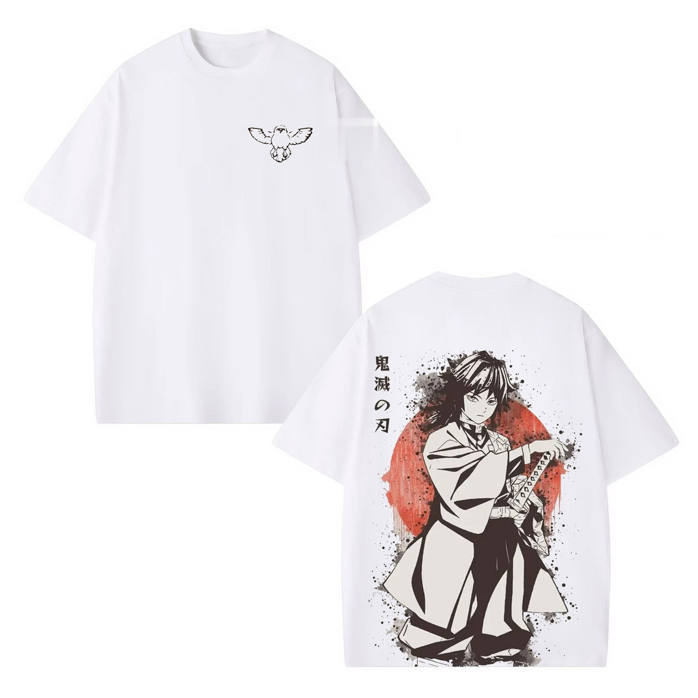 Giyu Tomioka Demon Slayer Vintage Heavyweight Graphic T-Shirt — product image 2