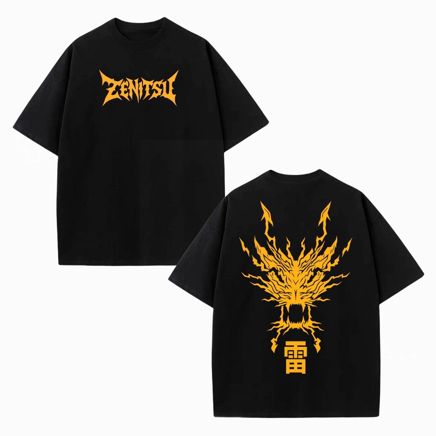 Zenitsu Agatsuma Demon Slayer Vintage Heavyweight Graphic T-Shirt — product image 2