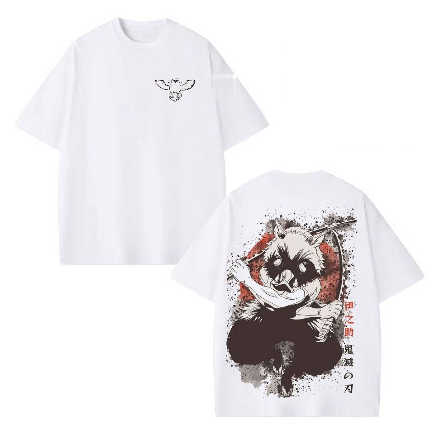 Inosuke Hashibira Demon Slayer Vintage Heavyweight Graphic T-Shirt — product image 2