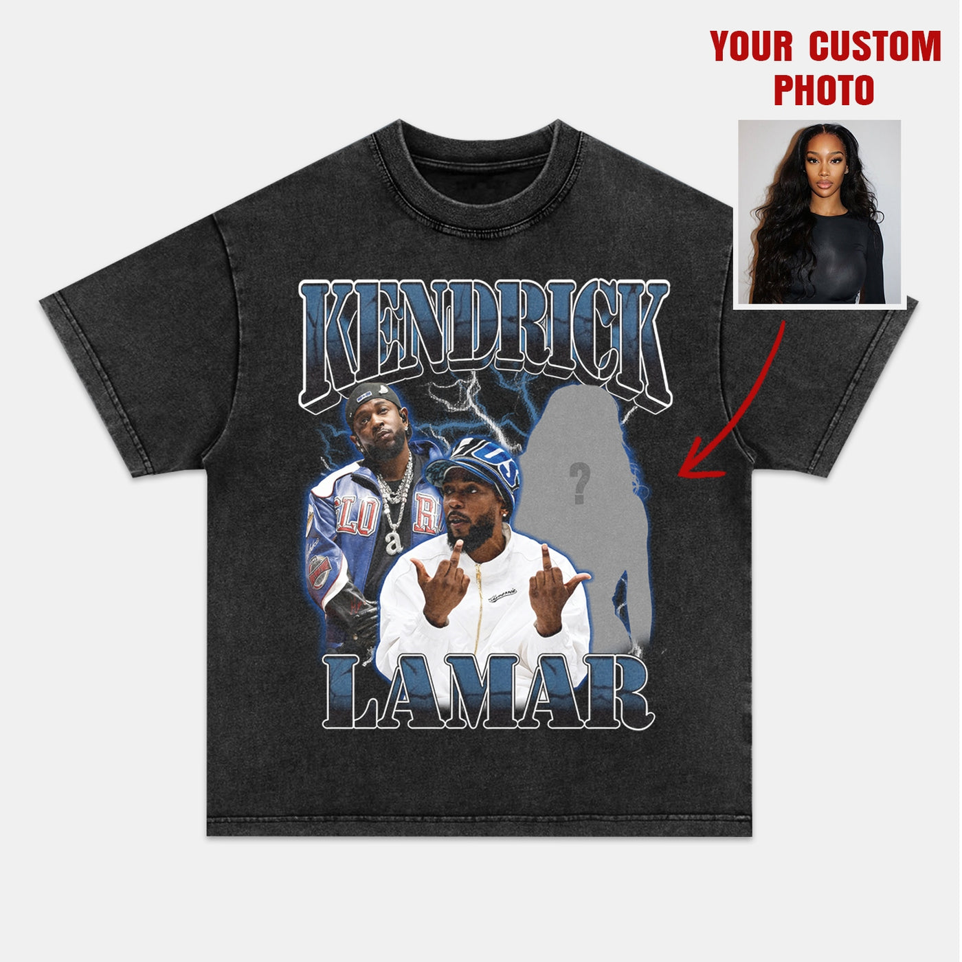Kendrick Lamar Custom Graphic Tee — product image 2
