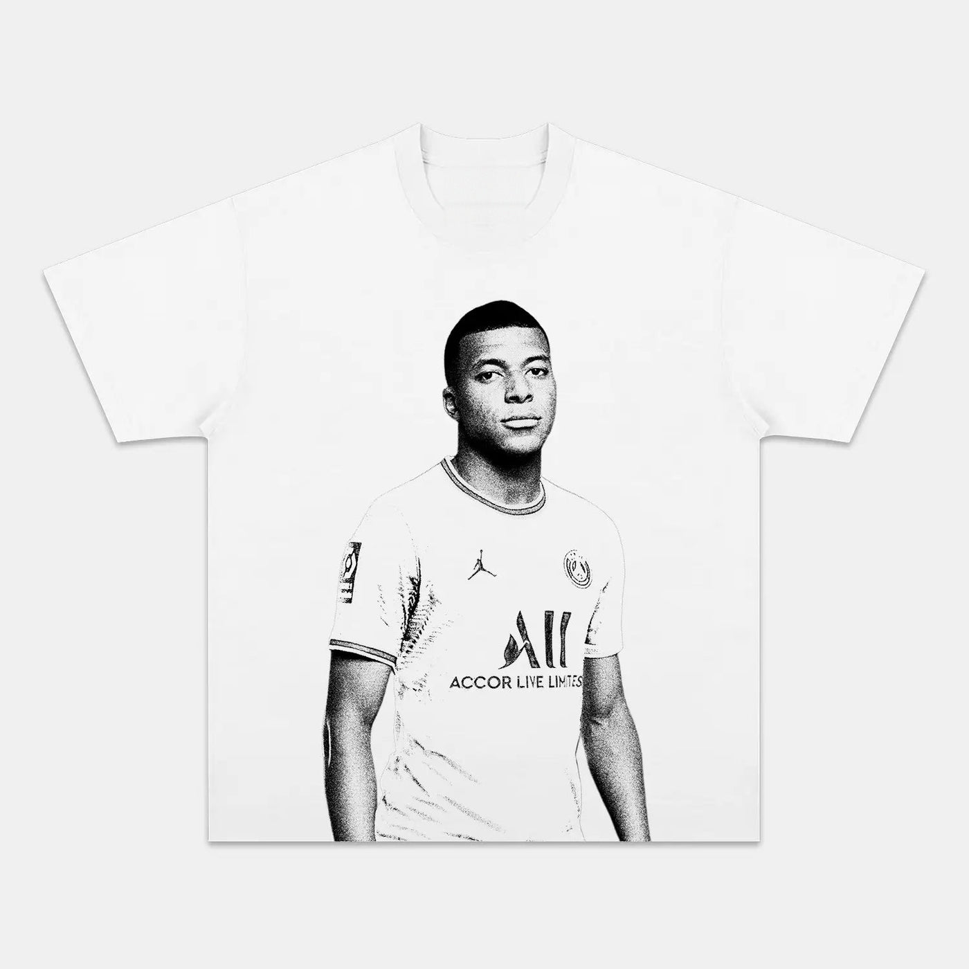 Kylian Mbappé Real Madrid Vintage Heavyweight Graphic T-Shirt — product image 3