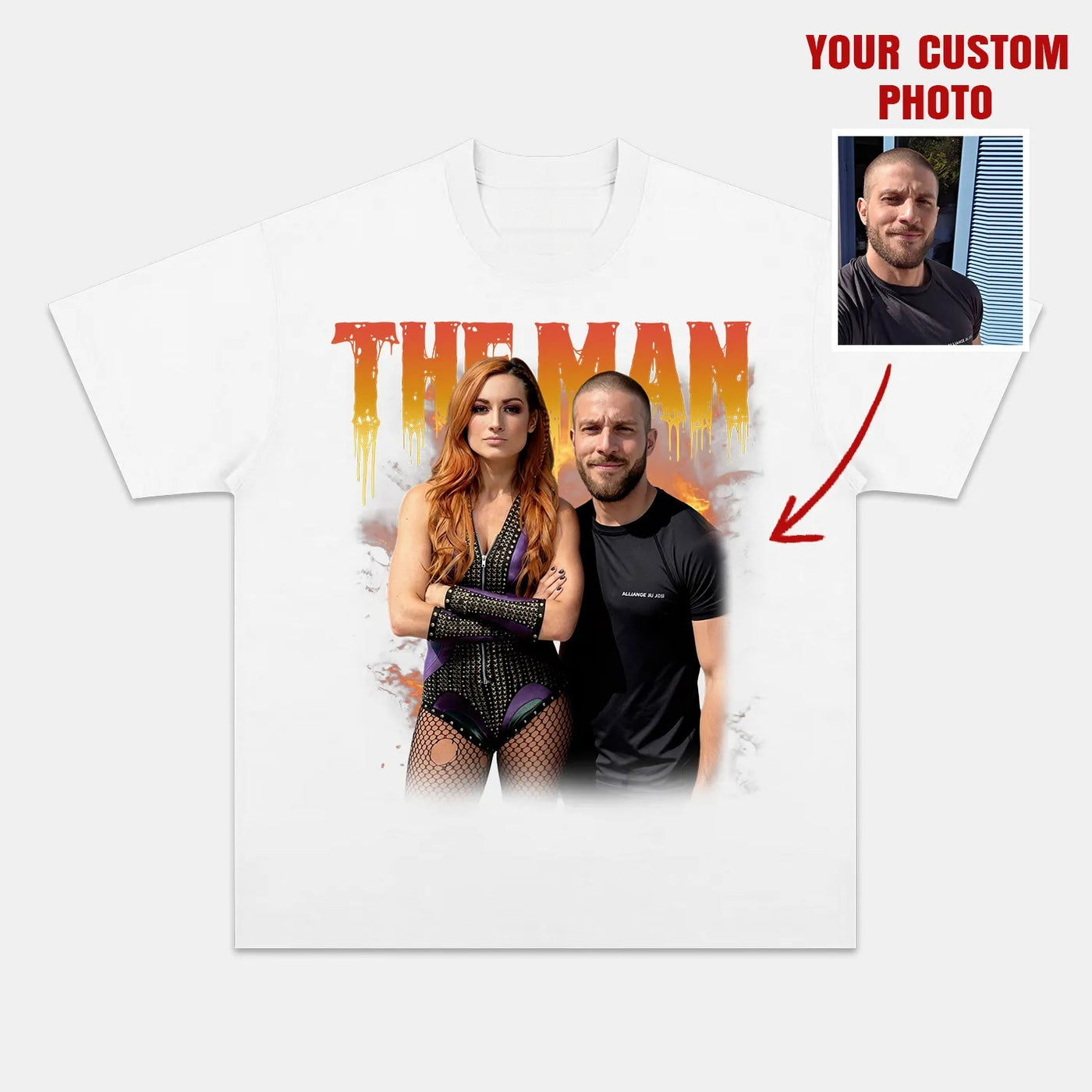 Becky Lynch 'The Man' Vintage Wrestling Graphic Tee — product image 3