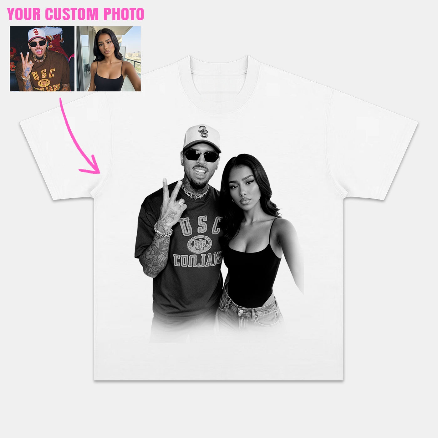 Vintage Singer Custom Graphic Tee — product image 3