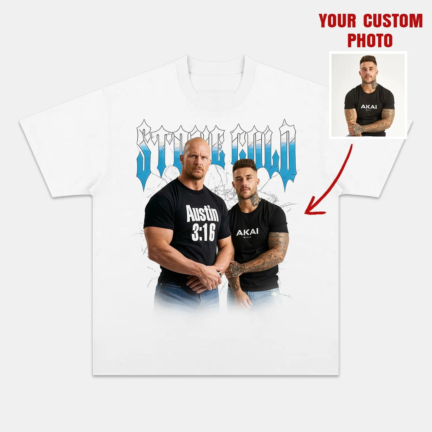 Stone Cold Steve Austin 'Austin 3:16' Vintage Wrestling Graphic Tee — product image 3