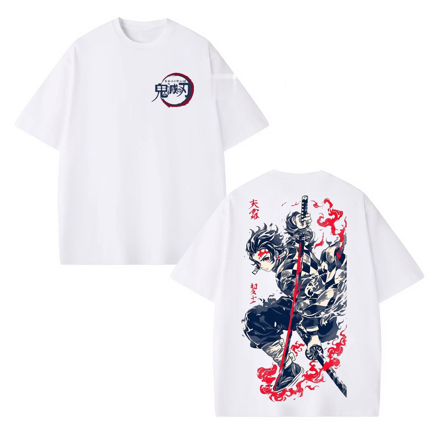 Tanjiro Demon Slayer Oversized Graphic Tee — product image 3