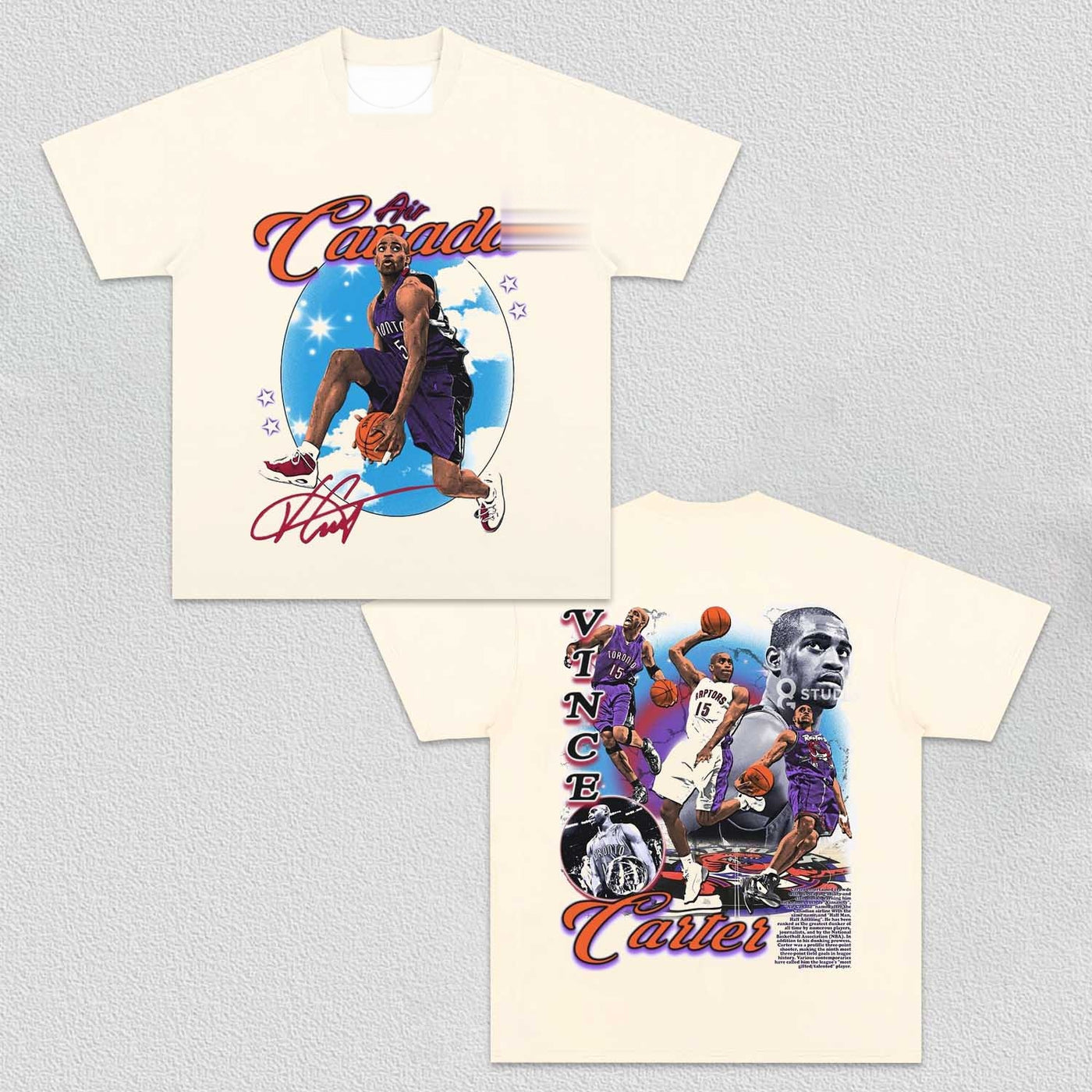 Vince Carter Toronto Raptors Vintage Graphic Tee — product image 4