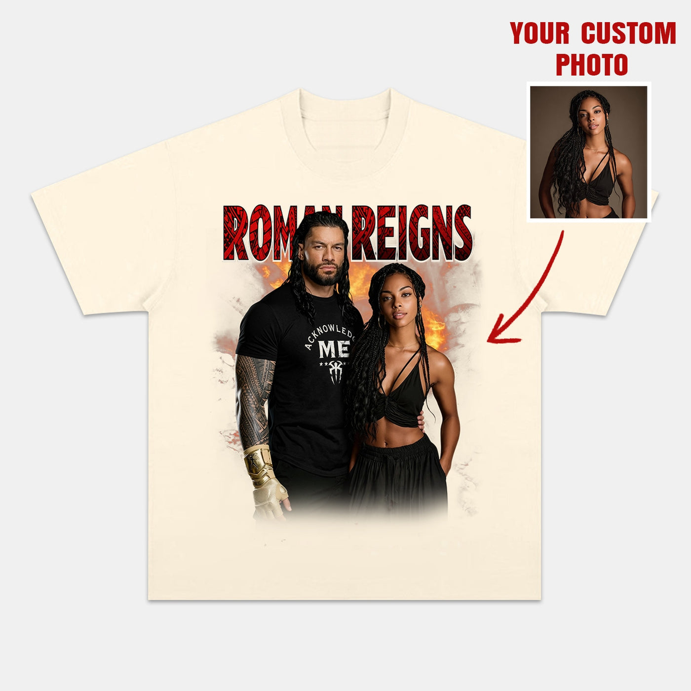 Roman Reigns Tribal Chief Custom Graphic Tee — product image 4