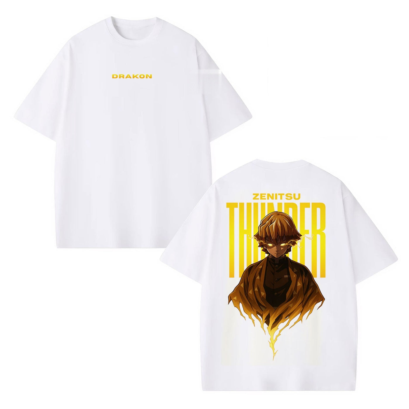 Zenitsu Agatsuma Demon Slayer Vintage Heavyweight Graphic T-Shirt — product image 4