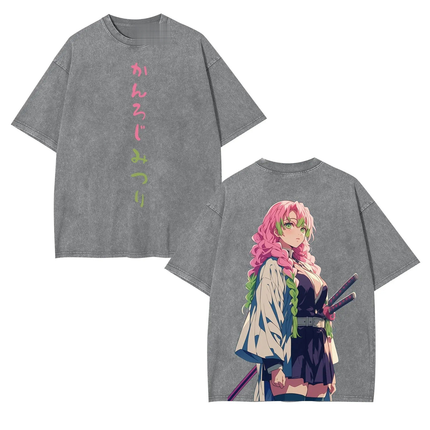 Mitsuri Kanroji Demon Slayer Vintage Heavyweight Graphic T-Shirt — product image 4