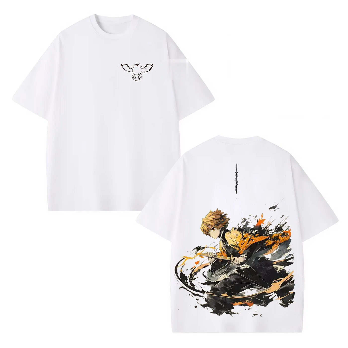 Zenitsu Agatsuma Demon Slayer Vintage Heavyweight Graphic T-Shirt — product image 4