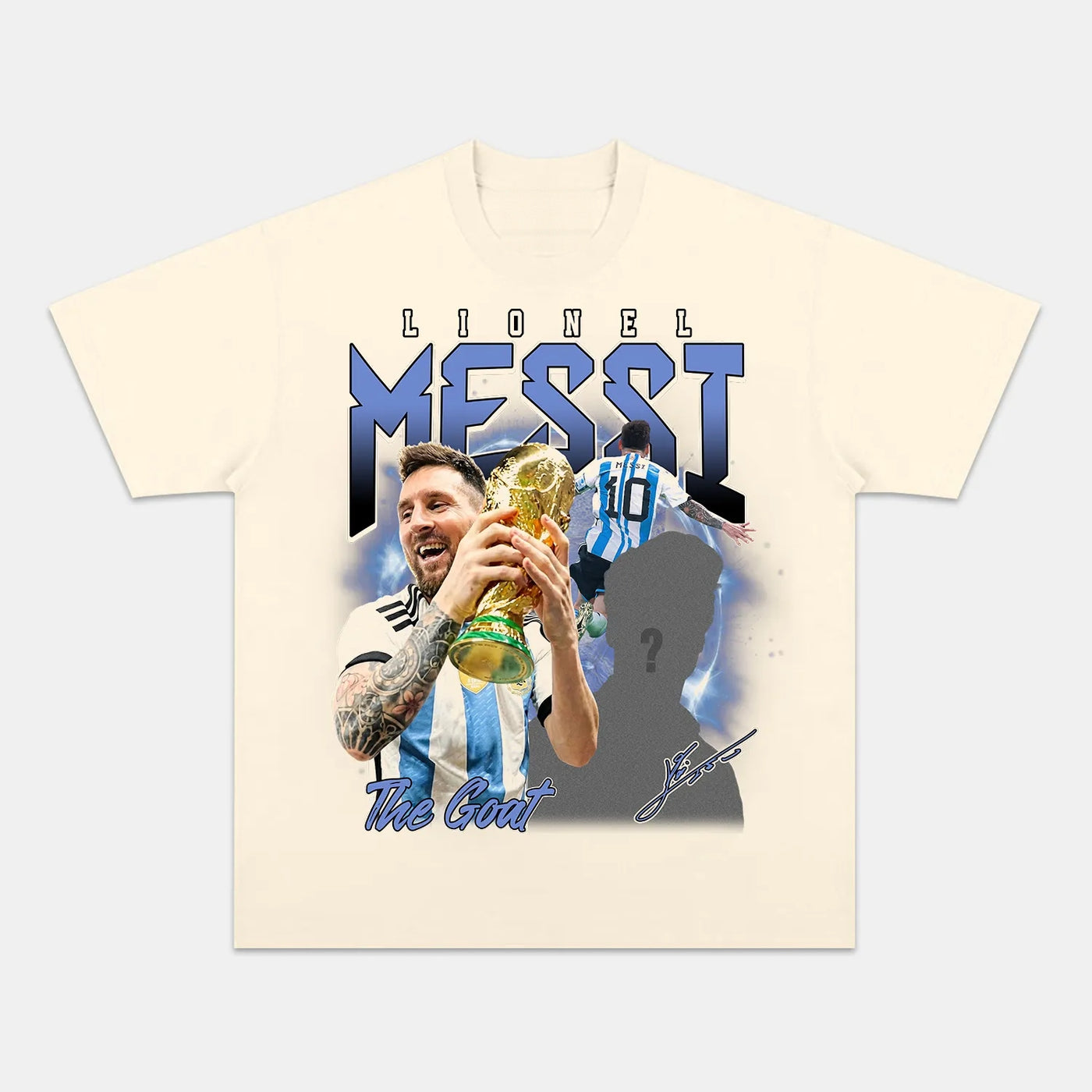 Lionel Messi 'La Pulga' World Champion Vintage Graphic Tee — product image 4