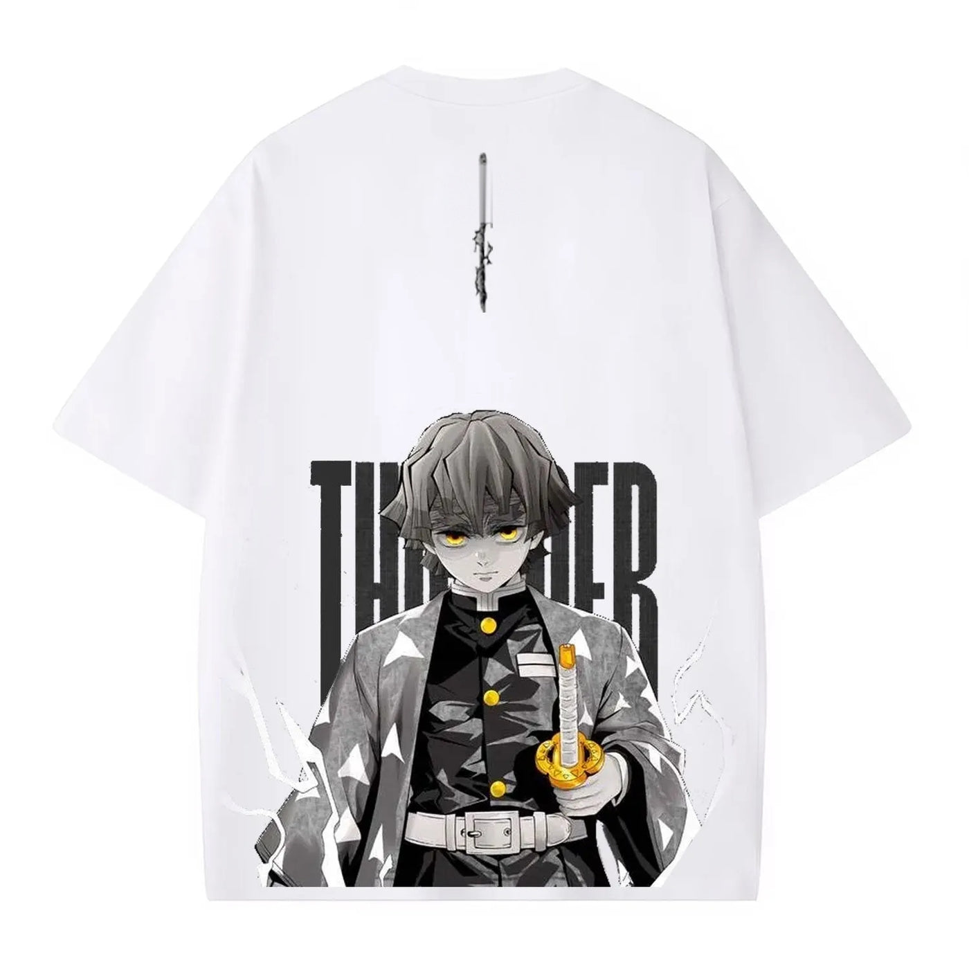 Zenitsu Agatsuma Back Print Demon Slayer Vintage Graphic Tee — product image 5