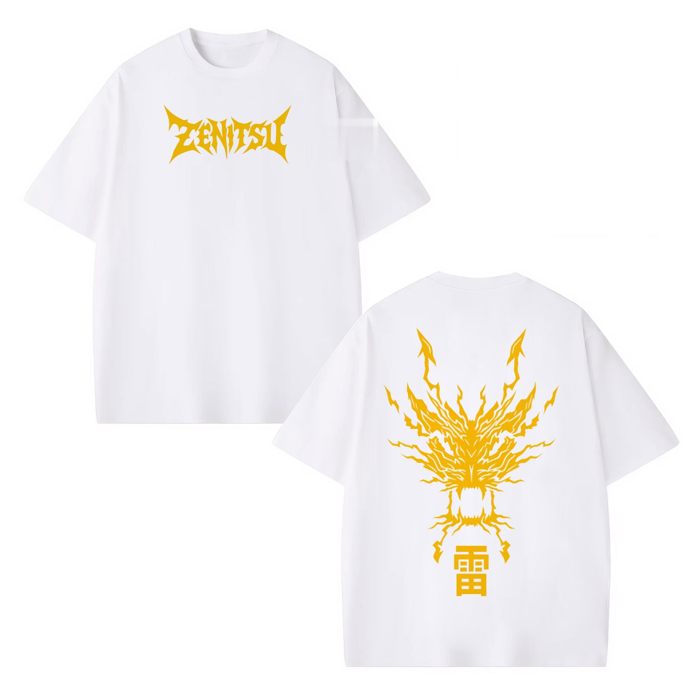 Zenitsu Agatsuma Demon Slayer Vintage Heavyweight Graphic T-Shirt — product image 5