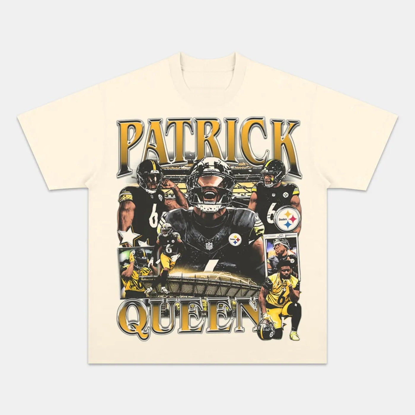 Patrick Queen Pittsburgh Football Vintage Graphic Tee — product image 7